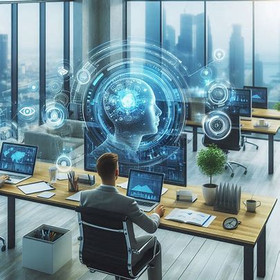 modern fintech office